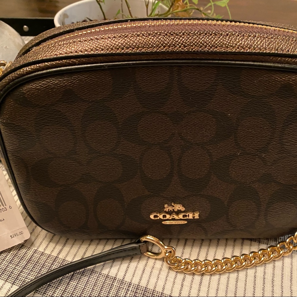 Coach leopard Isla handbag brand new